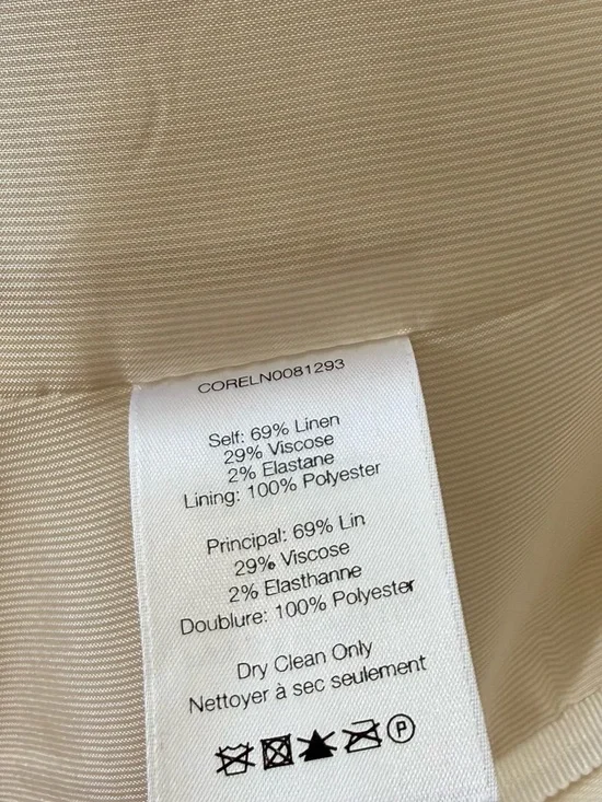VERONICA BEARD Upcollar Dickey Jacket in White Sz 2